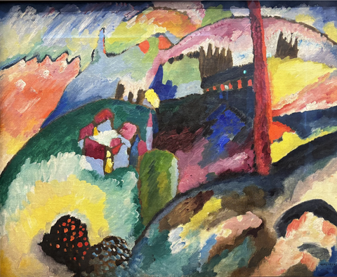 Vassily Kandinsky (1866-1944), Paysage avec cheminée d'usine