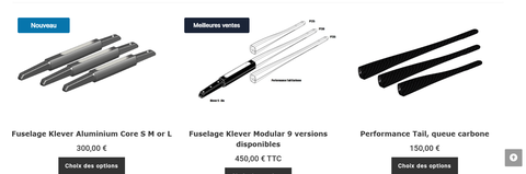 fuselages Klever ketos et queues