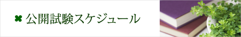 公開試験スケジュール