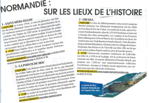 3 noms ... ceux de 3 redoutables batailles qui se déroulèrent ce 6 juin 1944 ...