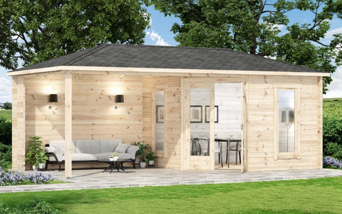 Holz Gartenhaus von Alpholz 5-Eck 