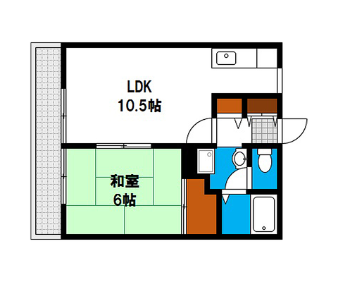 （所在地物件名）の賃貸物件 間取り図