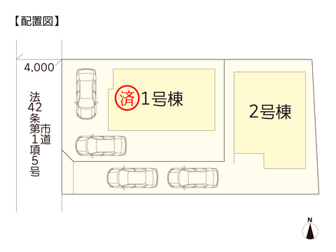 岡山県岡山市中区高島新屋敷の新築 一戸建て分譲住宅の区画図