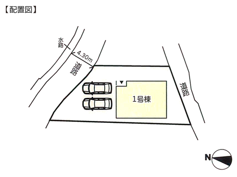 岡山県倉敷市児島赤崎の新築 一戸建て分譲住宅の区画図