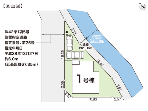 岡山市南区彦崎の新築 一戸建て分譲住宅の区画図