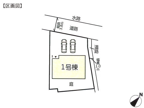 岡山県倉敷市玉島の新築 一戸建て分譲住宅の区画図