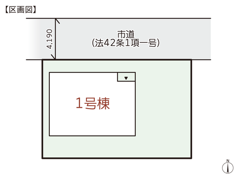 岡山県岡山市中区中井の新築 一戸建て分譲住宅の区画図