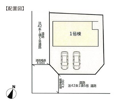 岡山市北区辛川市場の新築 一戸建て分譲住宅の区画図