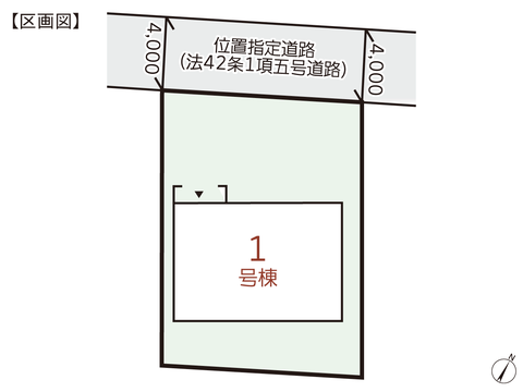 岡山県岡山市南区妹尾の新築 一戸建て分譲住宅の区画図