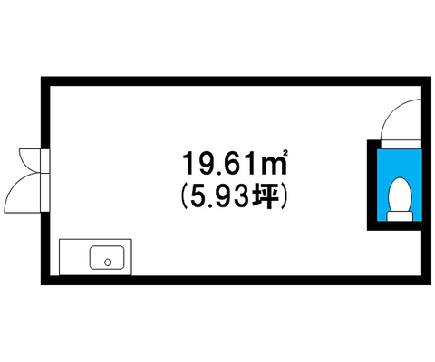 岡山市南区築港栄町の賃貸物件 間取り図