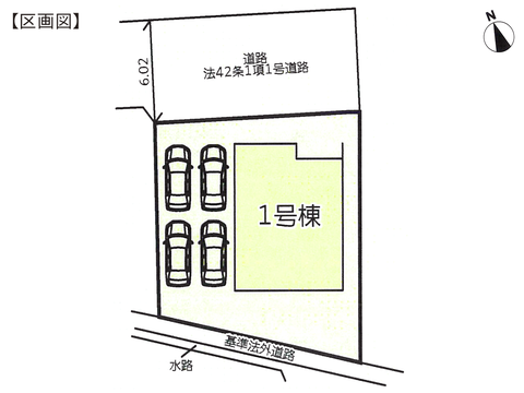岡山市東区金岡西町の新築 一戸建て分譲住宅の区画図