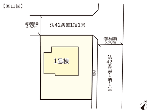 岡山県岡山市東区瀬戸町光明谷の新築 一戸建て分譲住宅の区画図