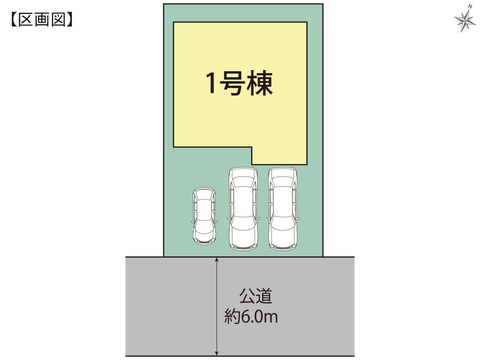 岡山市東区東平島の新築 一戸建て分譲住宅の区画図