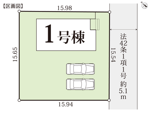 赤磐市桜が東6丁目の新築 一戸建て分譲住宅の区画図