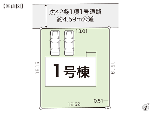 岡山県岡山市東区瀬戸町寺地の新築 一戸建て分譲住宅の区画図