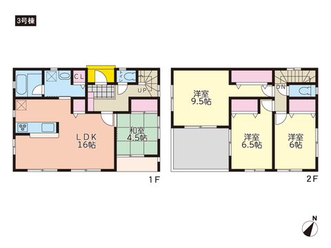 岡山県岡山市東区瀬戸町下の新築 一戸建て分譲住宅の間取り図