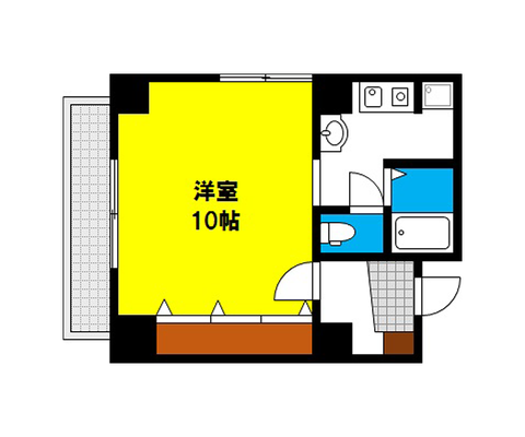 （所在地物件名）の賃貸物件 間取り図