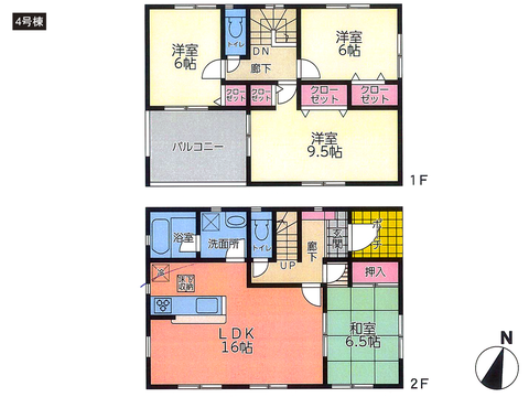 岡山県岡山市東区東平島の新築 一戸建て分譲住宅の間取り図