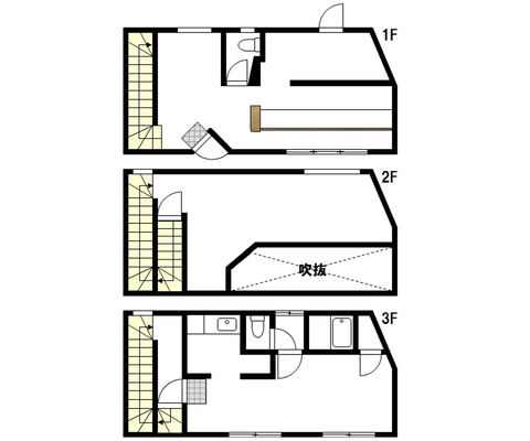 岡山市北区津島笹が瀬の賃貸物件 間取り図