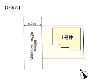 岡山市中区東川原の新築 一戸建て分譲住宅の区画図