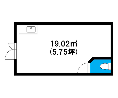 岡山市南区築港栄町の賃貸物件 間取り図