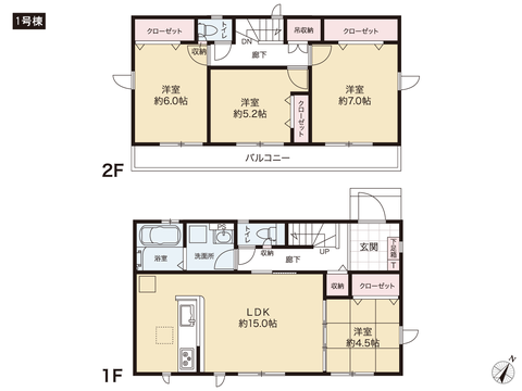 岡山県岡山市東区瀬戸町寺地の新築 一戸建て分譲住宅の間取り図