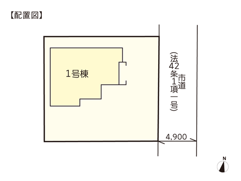 岡山市中区倉益の新築 一戸建て分譲住宅の区画図