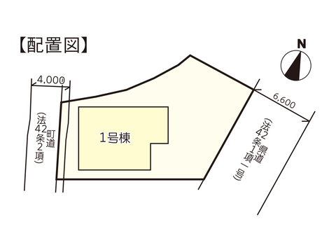 岡山県都窪郡早島町早島の新築 一戸建て分譲住宅の区画図