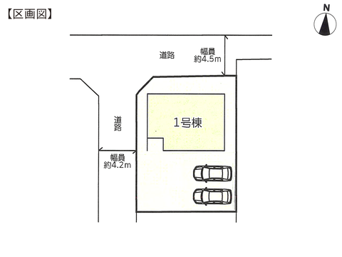 総社市清音柿木の新築 一戸建て分譲住宅の区画図