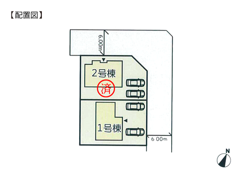岡山県倉敷市亀島の新築 一戸建て分譲住宅の区画図