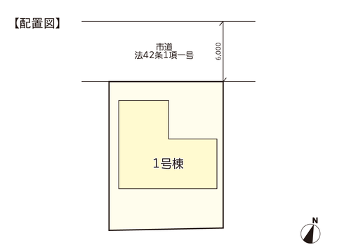 岡山市東区城東台東の新築 一戸建て分譲住宅の区画図