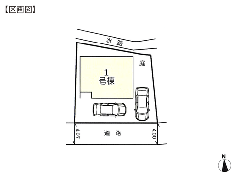 岡山県倉敷市羽島の新築 一戸建て分譲住宅の区画図