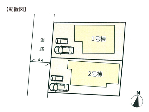 岡山市中区山崎の新築 一戸建て分譲住宅の区画図