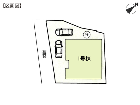 岡山市北区辛川市場の新築 一戸建て分譲住宅の区画図