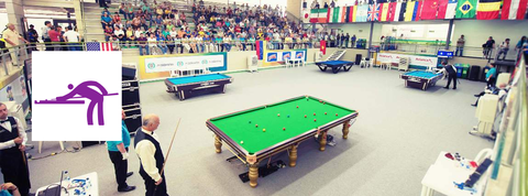 ↑前回大会（コロンビア・カリ大会のビリヤードフロア） 