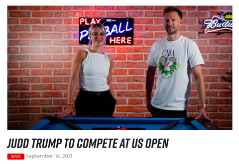 左はマッチルームプールのエミリー・フレイザー　https://matchroompool.com/news/judd-trump-to-compete-at-us-open/