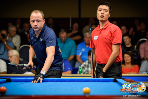 Shane Van Boening & 張榮麟　Photo Courtesy of U.S. Open 9-ball Championships & JP Parmentier