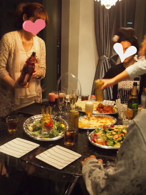 女子は皆ノンアルコールで乾杯^^
