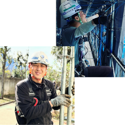笑顔の足場職人