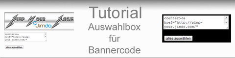 Tutorial Auswahlbox für Bannercode