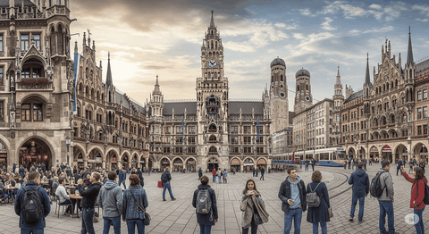 Marienplatz, Platzl και το Hofbräuhaus, Karlsplatz (Stachus)