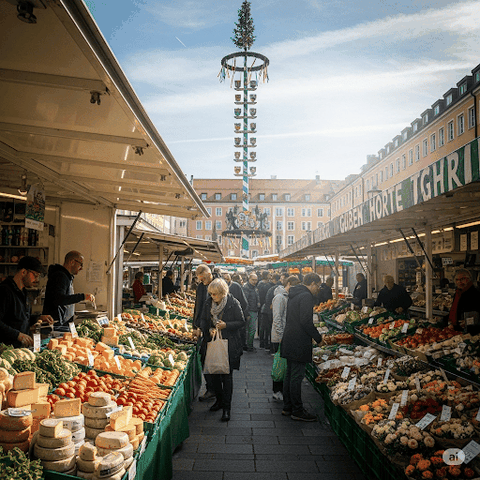Vktualienmarkt στο Μόναχο
