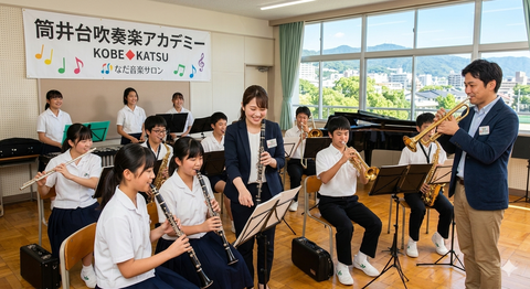 神戸市の地域部活動（コベカツ）を指導するなだ音楽サロンの専門講師