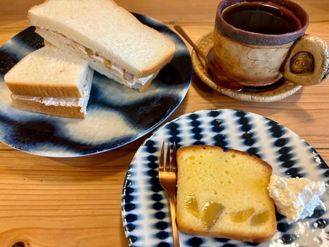 喫茶リリィスイーツトーストコーヒー