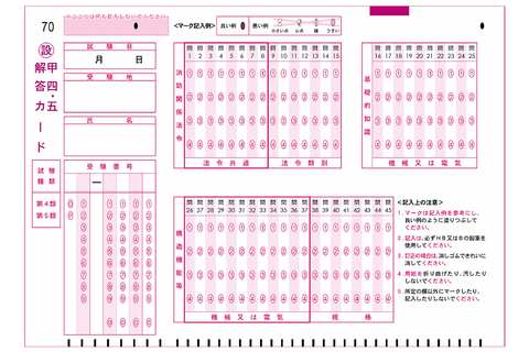 消防設備士甲種4類