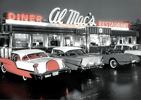 Bel Air Diner Möbel im Retrodesign