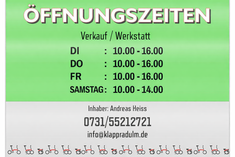 Laden geöffnet und Kontakt