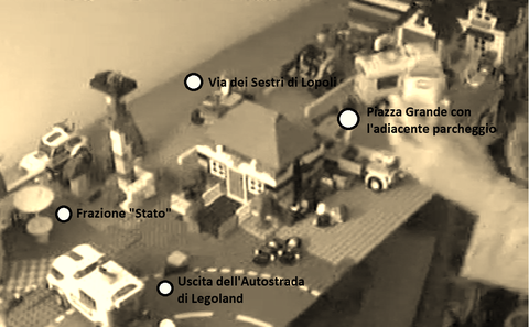 Veduta area di Lego City Train
