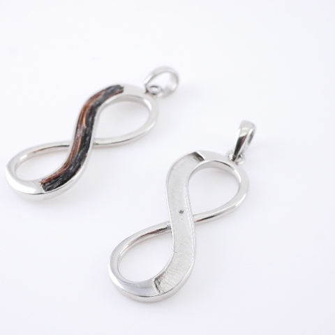 Anhänger für Kette mit Pferdehaar Infinity - Unendlichkeitszeichen