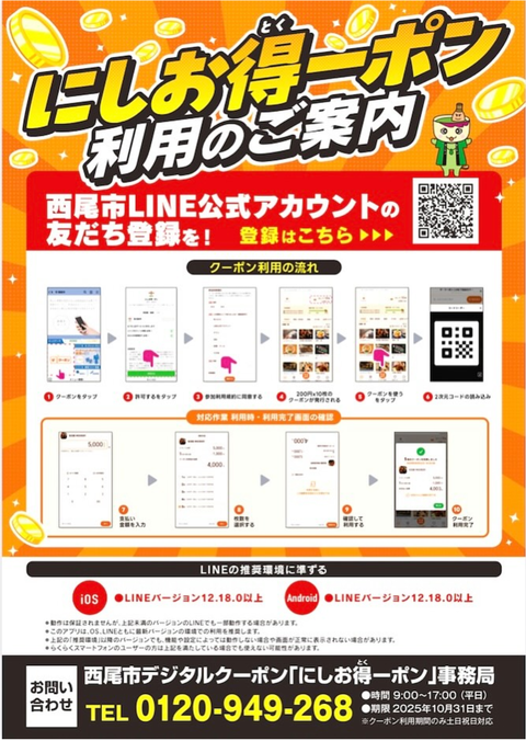 にしお得ーポンチラシ裏